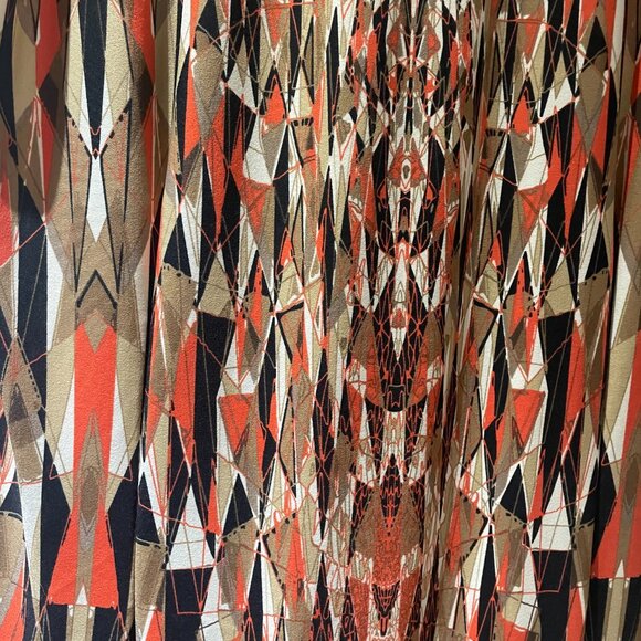 Ashley Stewart Sleeveless Maxi Dress Geometric Pattern Size 22/24 NWT - Picture 5 of 8